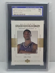 2000-01 UD. ULT. Collection #66 Deshawn Stevenson 141/250 Ultimate Rookie SGC 9 - Picture 1 of 2