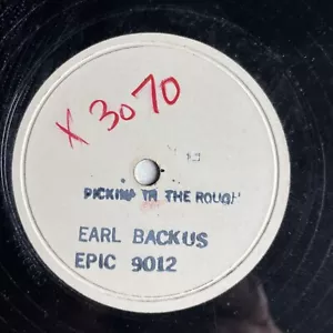 10 Zoll 78 U/min Test Press-Earl Backus-On the Trail/Pickin in the Rough/Epic 9012 - Bild 1 von 4