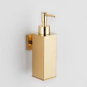Soap Dispenser Gold Bathroom Hand Liquid kitchen Stainless Steel Shampoo bottle - Picture 1 of 13