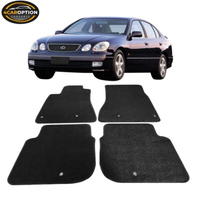 Fit 98-05 Lexus Gs300 GS400 GS430 Floor Mats Carpet Front & Rear Nylon Black 4PC Foto 1 de 4