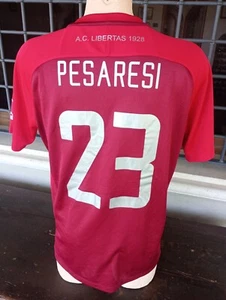Maglia Calcio Shirt AC Libertas S. Marino 2017/18 Match Worn 23 Pesaresi 90 anni - Imagen 1 de 10
