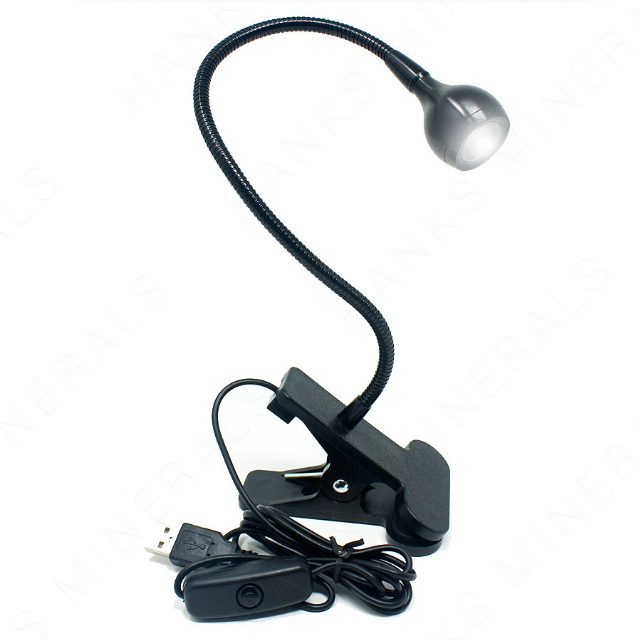 USB Reading Light Flexible LED Lamp Laptop Computer Clip On Bed Desk Table - Image 1 of 4