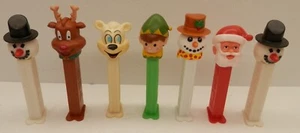 Pez Candy Dispenser Lot - Christmas Theme - Santa Snowman Elf Bear Reindeer - Picture 1 of 2