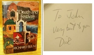 RICHARD BLUM - Death and Festivals  1st/1st & D/J - 1968 - Personal Inscription - Picture 1 of 21