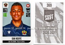 RARE!! Dan NDOYE ""FRENCH FOOT 2020-2021" ROOKIE sticker Panini