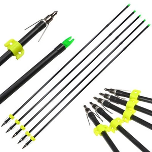 6/12 X Archery Fishing Arrow Fiberglass Safety Slide Bowfishing Hunting Target - Picture 1 of 9