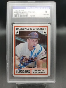 1982 TCMA Baseball's Greatest - Sluggers #1982-1 Harmon Killebrew - Autograph  - Bild 1 von 4