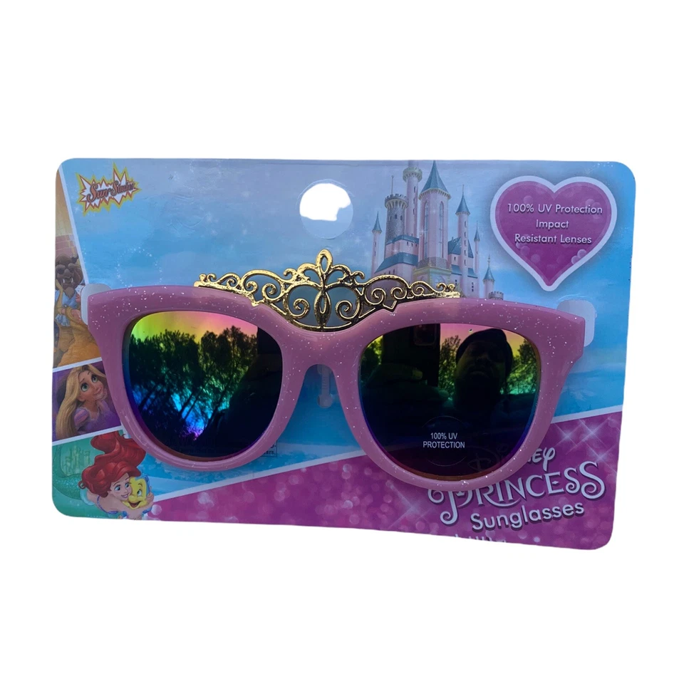 Disney Pink Princess Crown Lil' Characters Child Size Sunglasses Sun-Staches - Image 1 of 1