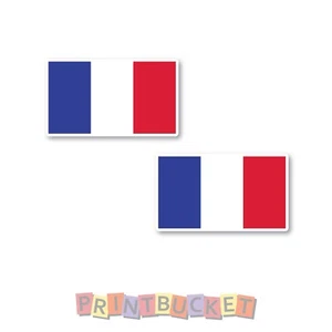 France flag sticker stickers 50mm h - 2 pack quality water/fade proof vinyl - Picture 1 of 1