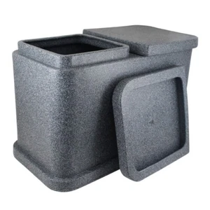 Double vault for two urns Big container for funeral urns NIshe for urns Box urn - Picture 1 of 6