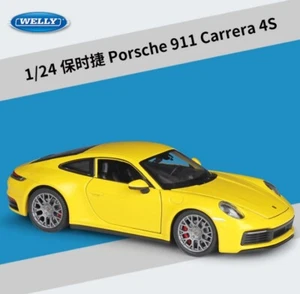 Welly 1:24 Porsche 911 Carrera S Model Diecast Car Vehicles New in Box - Picture 1 of 10