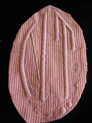 Gros monogramme ancien NT original côtelé travaux couture création patchwork T3 - Photo 1/4