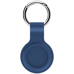 Custodia Silicone Cover Portachiavi Tracker AirTags Locator per Apple AirTags Blu - Foto 1 di 1