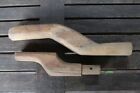 Vintage Antique Timber Tooling S Handles X2 Wooden Leather Vinyl Shaping Tool
