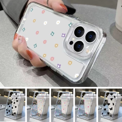 Case For iPhone 16 15 Pro Max Plus 14 13 12 11 XR Shockproof Heart Floral Cover - Image 1 of 4