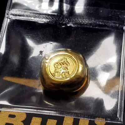 Heimerle + Meule 10g .9999 Fine Gold Poured Button (Pour, Gram, Bar, H+M) - Image 1 of 4