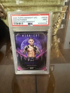 2024 Topps Midnight UFC Night Stars Midnight #NS-28 Dustin Poirier /12 - Picture 1 of 2