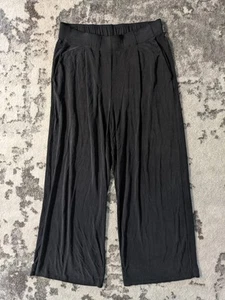 Eileen Fisher Damenhose schwarz Stretch weich Tencel Arbeitskleidung weites Knöchelbein - Bild 1 von 9
