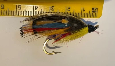 Broche mosca salmón clásico vintage totalmente vestido Foto 1 de 3