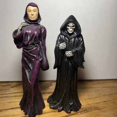 🔥Estatua Marvel 2009 + Estatua de la Muerte, ambas alrededor de 6 pulgadas y listas para exhibir🤘 Foto 1 de 4