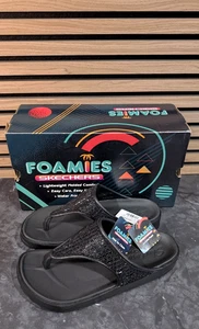 Women's Skechers Foamies Cali Breeze 2.0 Black Embellished Sandals UK 8 EU 41 - Picture 1 of 10