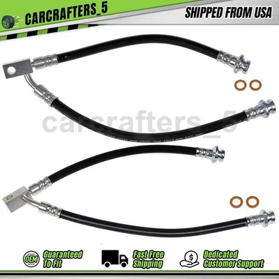 2 mangueras hidráulicas de freno interior delanteras para Infiniti M37 2012 2013 3,7 L Foto 1 de 4