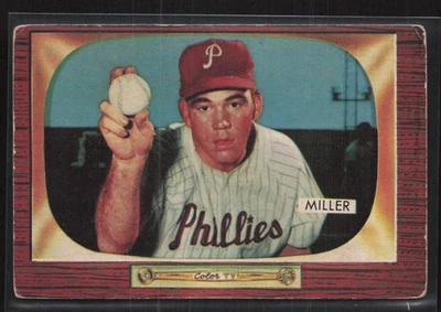 1955 Bowman No110 Боб Миллер - вскрытие набора VG/VG+! - Изображение 1 из 2