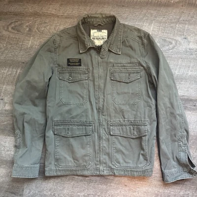 Jaqueta militar American Rag Workwear utilitária lona patch verde Gorp tamanho grande - Imagem 1 de 4