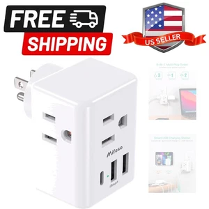 Tira de alimentación aprobada por crucero - Extensor de toma de corriente toma múltiple, USB Wall Cha... - Imagen 1 de 8