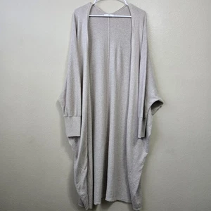 MERSEA Kaschmir Baumwollmischung langer Chelsea Kimono Staubtuch One Size hellbraun Lagenlook - Bild 1 von 10