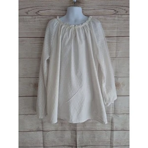 Girls Gap White Peasant Top Blouse Shirt Size XL Regular - Picture 1 of 7