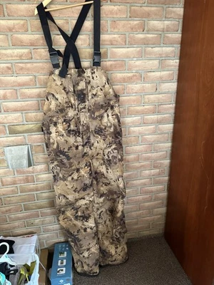 BERETTA Men’s XL Gore-Tex Primaloft Waterproof Hunting Bib Optifade Marsh Camo  - Image 1 of 4