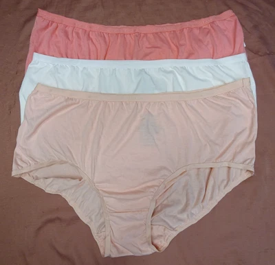3pk Comfort Choice + Talla 12 Colores Surtidos Calzoncillos Bragas ROPA INTERIOR NUEVO SIN ETIQUETAS Foto 1 de 2
