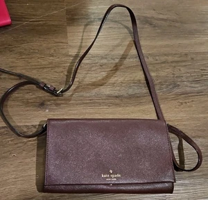 Kate Spade Leather Crossbody Bag - Wine Red - Mint condition - Picture 1 of 7