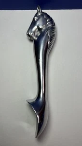 Cuchara de helado ecuestre cabeza de caballo tono plateado 9" aluminio macizo - Imagen 1 de 10