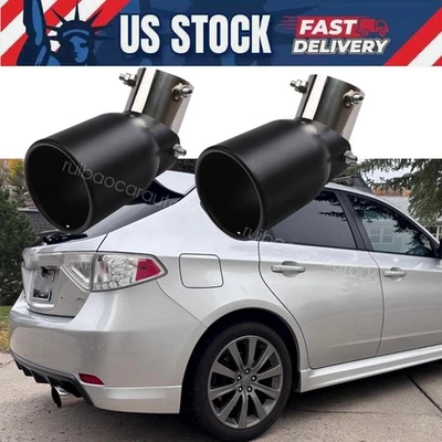 Car Rear Exhaust Pipe Tip StainlessSteel Muffler Tailpipe For Subaru Impreza WRX Foto 1 de 4