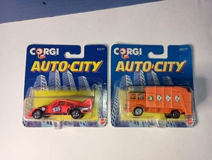 New Sealed Corgi Auto City Mattel Diecast 1/64 Lot Garbage Truck & 935 Car 93177 - Picture 1 of 2