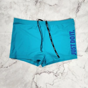 Nike Swim Shorts Teal Girls Size Medium - Picture 1 of 7