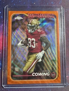 Jacob Cowing 2024 Topps Chrome Rookie RC Orange Wave 11/25 #285 San Francisco - Picture 1 of 2