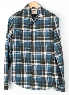 LEVI'S STRAUSS & CO Hombre Corte Moderno Informal Franela Camisa TALLA S - Imagen 1 de 4