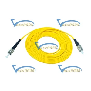 2pcs 15M FC to ST SM Simplex 9/125 3.0mm Fiber Optic Patch Cord Jumper Cable NEW - Picture 1 of 1