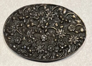 1974 Brass Works Belt Buckle Flower Design by Bergamot Nice Example - Picture 1 of 3