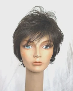 Voltage Raquel Welch Peluca Corta Gorra Clásica Nueva con Etiquetas Pantalla R4 Marrón Medianoche - Imagen 1 de 6