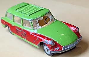 VINTAGE DIECAST DINKY TOYS CITROEN BREAK ID 19- GRUEN -ROT-RESTAURATION O. TEILE - Imagen 1 de 8