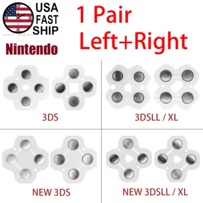 1 Pair ABXY Button Conductive Membrane For Nintendo 3DS LL /XL | New 3DS LL /XL - Image 1 of 4