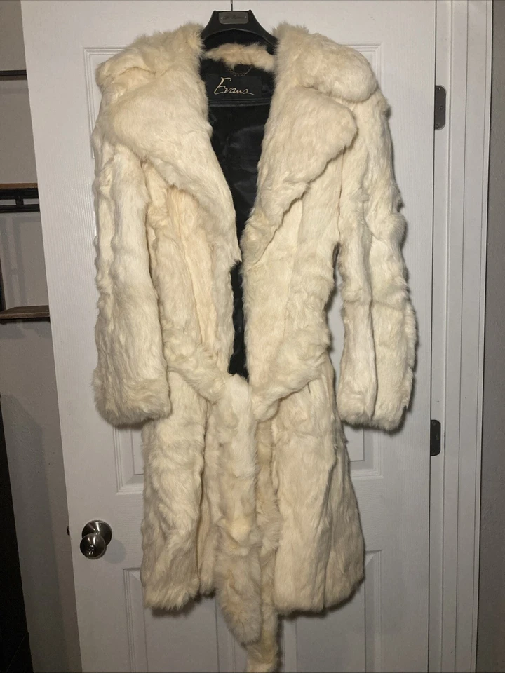Vintage Full Length White Fox Coat - The Evans Collection - Image 1 of 4