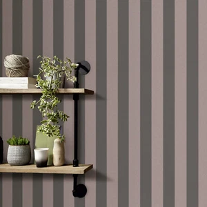 Vliestapete Blockstreifen Modern Grau Rosegold Metallic 10361-48 (4,11€/1qm) - Bild 1 von 5