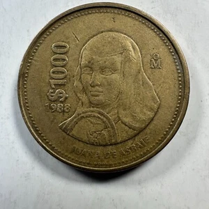 MEXICO 1000 PESOS 1988-Mo - Picture 1 of 2
