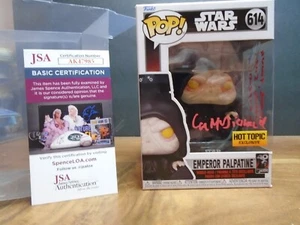 Ian McDiarmid Star Wars Palpatine ROTJ 40th Signed Funko POP 614 JSA With Quote - Bild 1 von 9