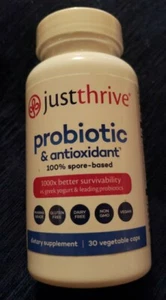 Just Thrive Probiotic and Antioxidant Supplement Capsules 30 Counts - Picture 1 of 5